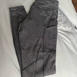 Lululemon Charcoal Textured Leggings